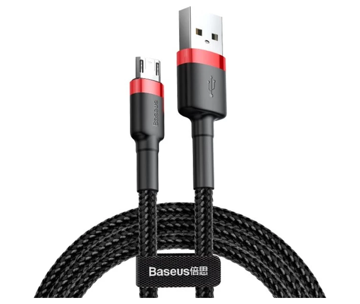 Фото - адаптер и кабель Кабель Baseus Cafule Cable USB to Micro 2.4A 1м Красный+Черный (CAMKLF-B91)