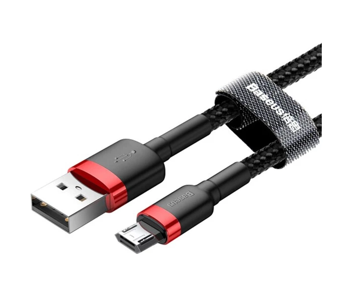 Фото - адаптер и кабель Кабель Baseus Cafule Cable USB to Micro 2.4A 1м Красный+Черный (CAMKLF-B91)