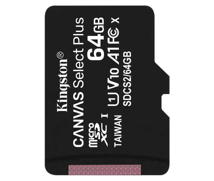 Фото - карту памяти Карта памяти Kingston 64GB microSDXC Canvas Select Plus 100R A1 C10 (SDCS2/64GBSP)