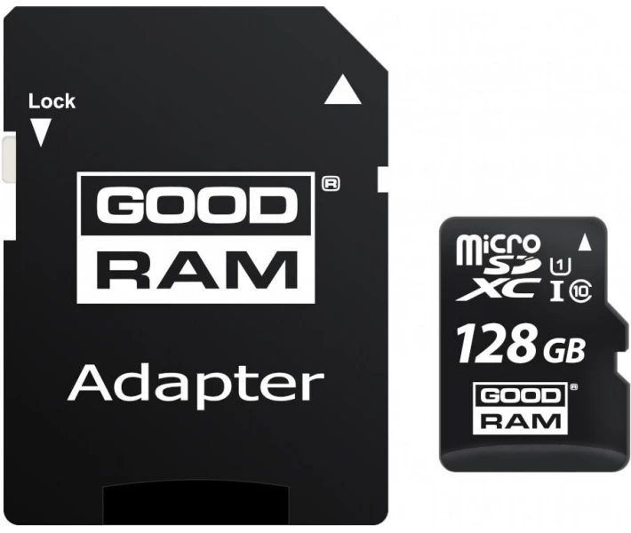 Фото - карту памяти Карта памяти Goodram microSDXC 128GB UHS-I class 10 + adapter (M1AA-1280R12)