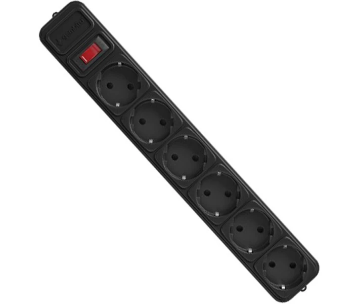 Фото - сетевой фильтр Сетевой фильтр Gembird 1.8 м, 6 розеток, Black (SPG6-G-6B)