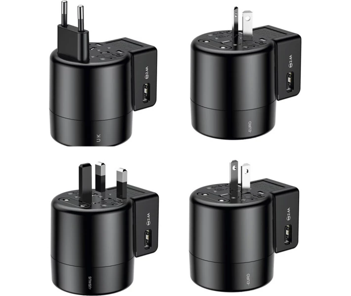 Фото - зарядное устройство для телефона и планшета Зарядное устройство Baseus Rotation Type Universal Charger Black (ACCHZ-01)