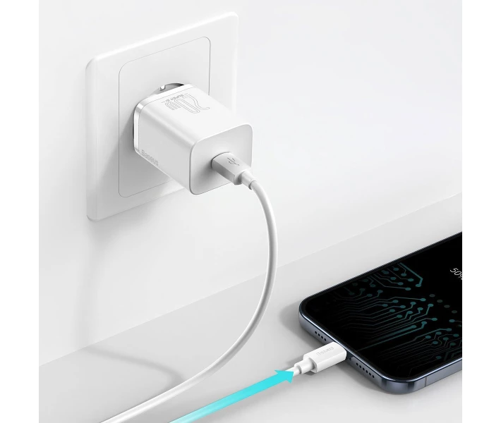 Фото - зарядное устройство для телефона и планшета Зарядное устройство Baseus 20W Super Si USB-C (CCSUP-B02) White