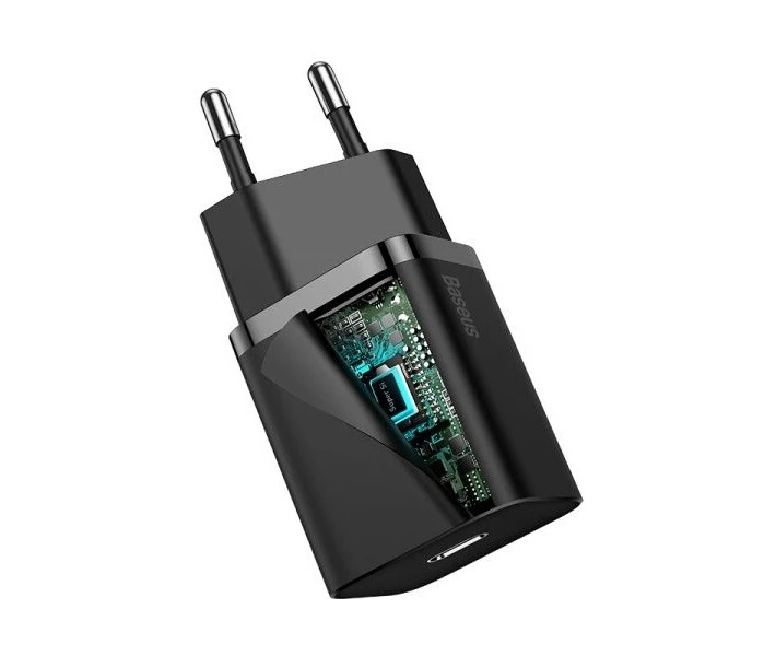 Фото - зарядное устройство для телефона и планшета Зарядное устройство Baseus 20W Super Si USB-C (TZCCSUP-B01) Black