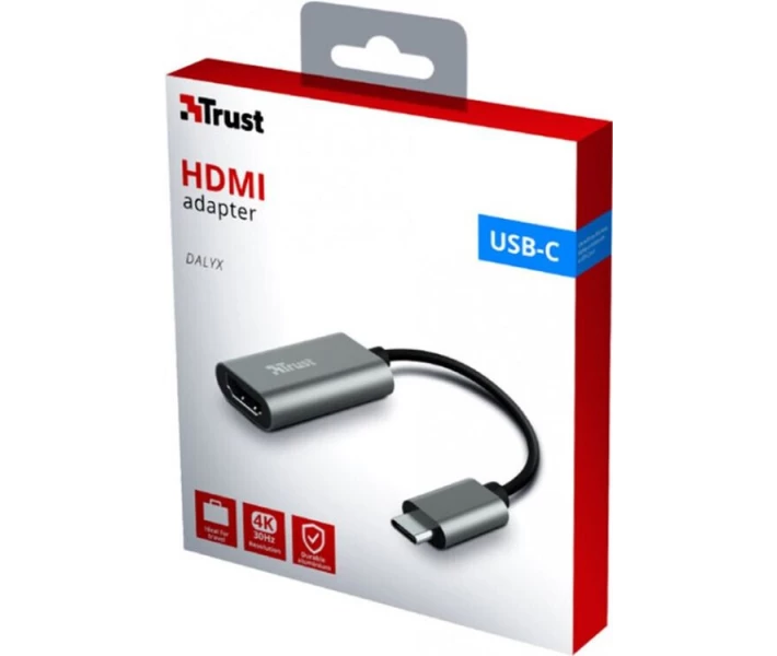 Фото - адаптер и кабель USB Type C -> HDMI Trust Dalyx (23774)