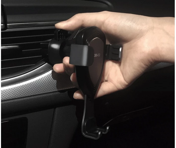 Фото - автомобильный держатель Автомобильный держатель Xiaomi COOWOO Gravity induction car phone holder T100 Silver 