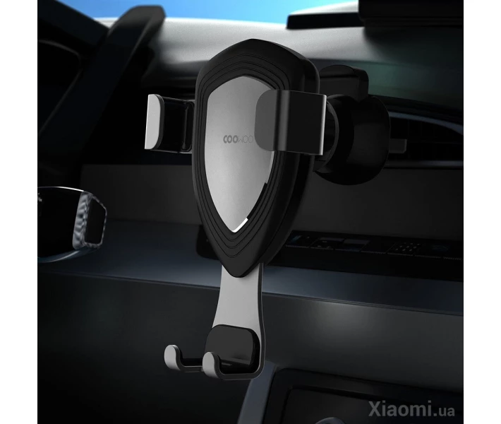 Фото - автомобильный держатель Автомобильный держатель Xiaomi COOWOO Gravity induction car phone holder T100 Silver 