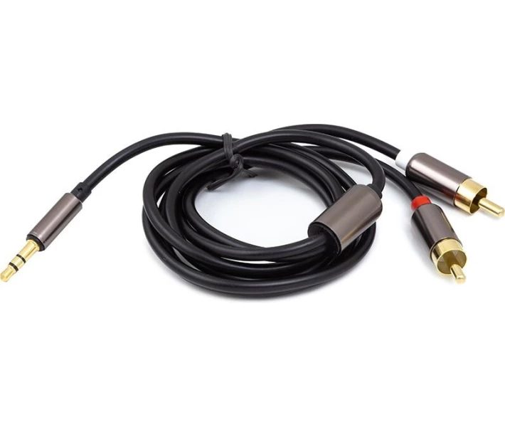Фото - адаптер и кабель Кабель PowerPlant 3.5мм Stereo Plug - 2*RCA, 1.5 м (CA912834)