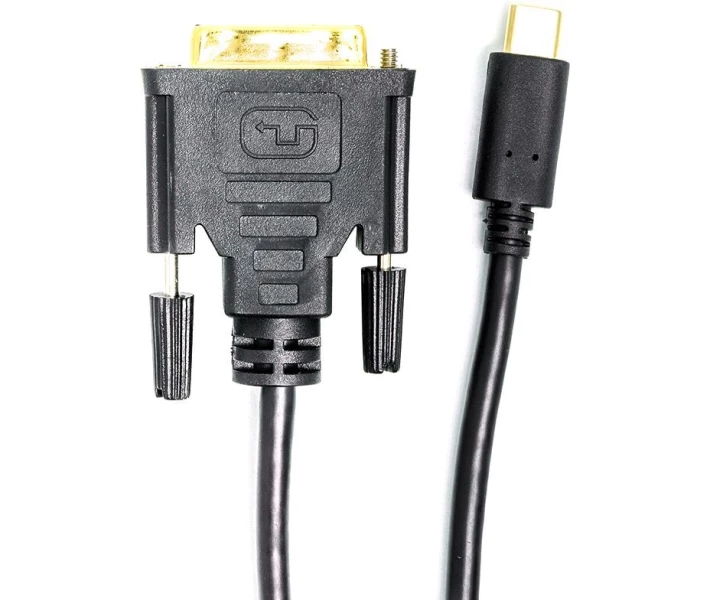 Фото - адаптер и кабель Кабель PowerPlant USB Type-C 3.1 - DVI (24+1) (M), 1 м (CA912124)
