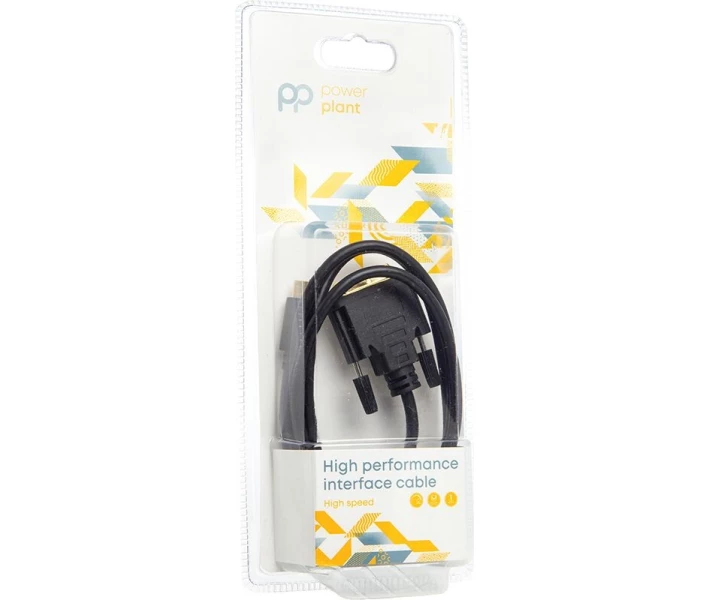 Фото - адаптер и кабель Кабель PowerPlant USB Type-C 3.1 - DVI (24+1) (M), 1 м (CA912124)