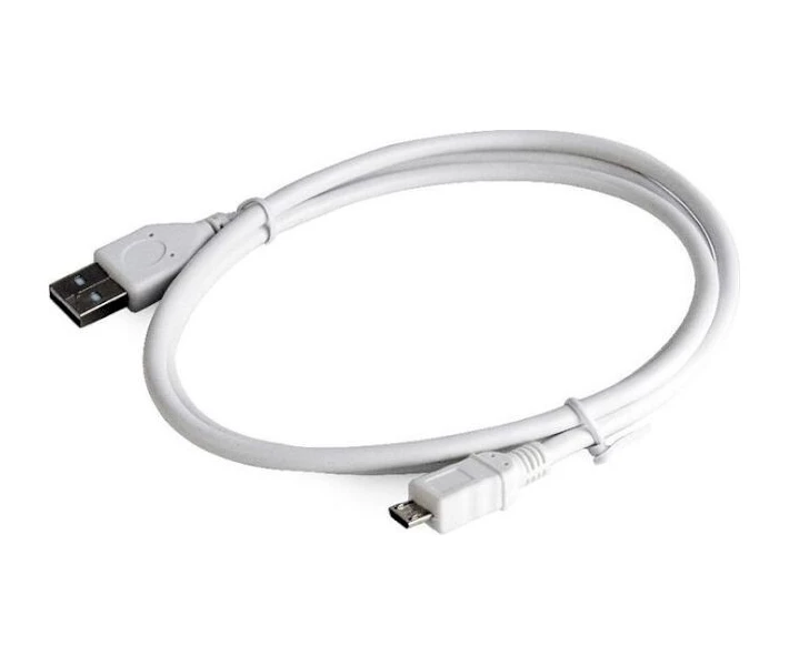 Фото - адаптер и кабель Кабель Cablexpert micro USB2.0, A-папа/micro B-папа 1м (CCP-mUSB2-AMBM-W-1M)