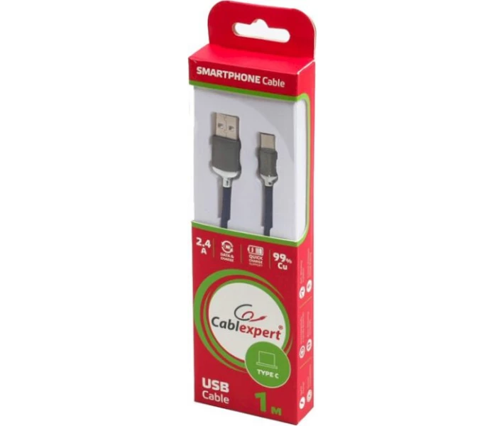 Фото - адаптер и кабель Кабель Cablexpert USB 2.0 A-папа/C-папа, 1м (CCPB-C-USB-07B)