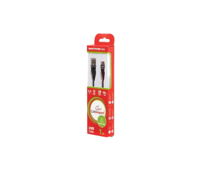 Фото - адаптер и кабель Кабель Cablexpert micro USB 2.0 A-папа/Micro B-папа (CCPB-M-USB-11BK)
