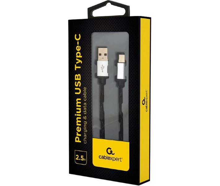 Фото - адаптер и кабель Кабель Cablexpert USB 2.0 A-папа/C-папа, 2.5м, (CCP-USB2-AMCM-2.5M)