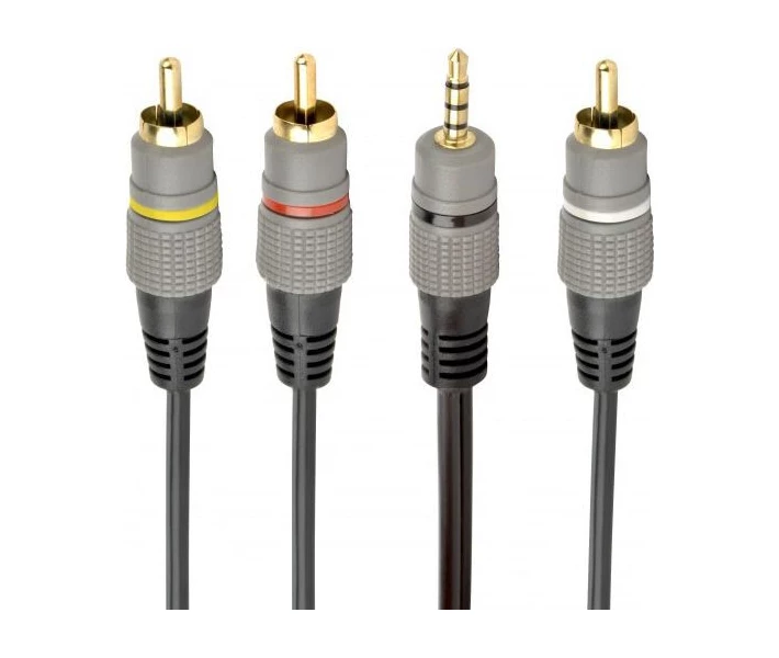 Фото - адаптер и кабель Кабель Cablexpert Аудио-видео 3.5 Jack (4pin)-3RCA, 1.5м (CCAP-4P3R-1.5M)