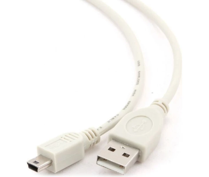 Фото - адаптер и кабель Кабель Cablexpert mini USB2.0, A-папа/mini USB 5-пин, 0,9м (CC-USB2-AM5P-3)
