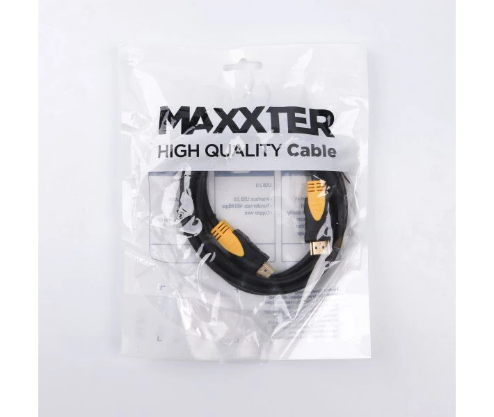 Фото - адаптер и кабель Кабель Maxxter HDMI V.2.0, 4К 60Гц, 1м (VP-HDMI-1M)