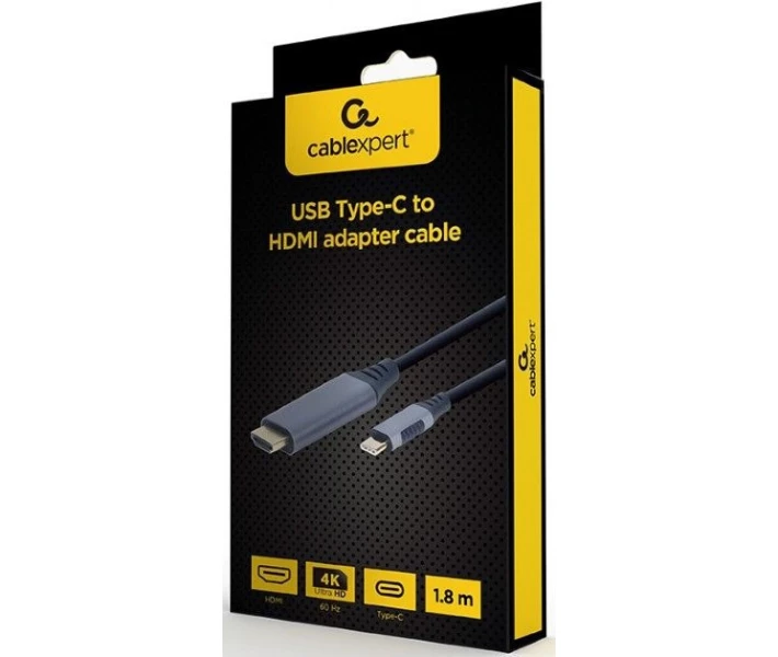 Фото - адаптер и кабель Кабель Cablexpert USB-C на HDMI, 4K 60Hz, 1.8м (CC-USB3C-HDMI-01-6)