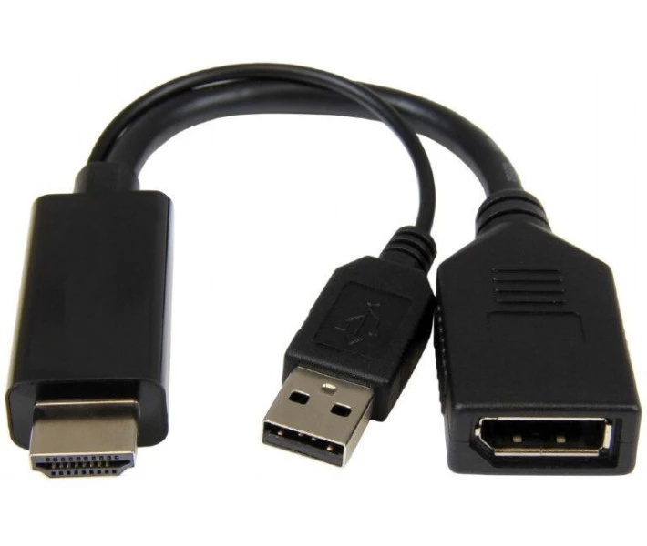 Фото - адаптер и кабель Адаптер Cablexpert HDMI - DisplayPort, 4K (A-HDMIM-DPF-01)