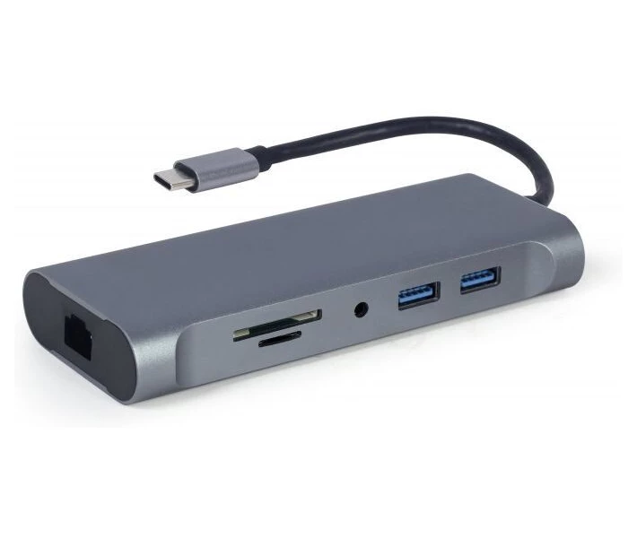 Фото - кардридер Док-станция Cablexpert USB-C Grey (A-CM-COMBO7-01)