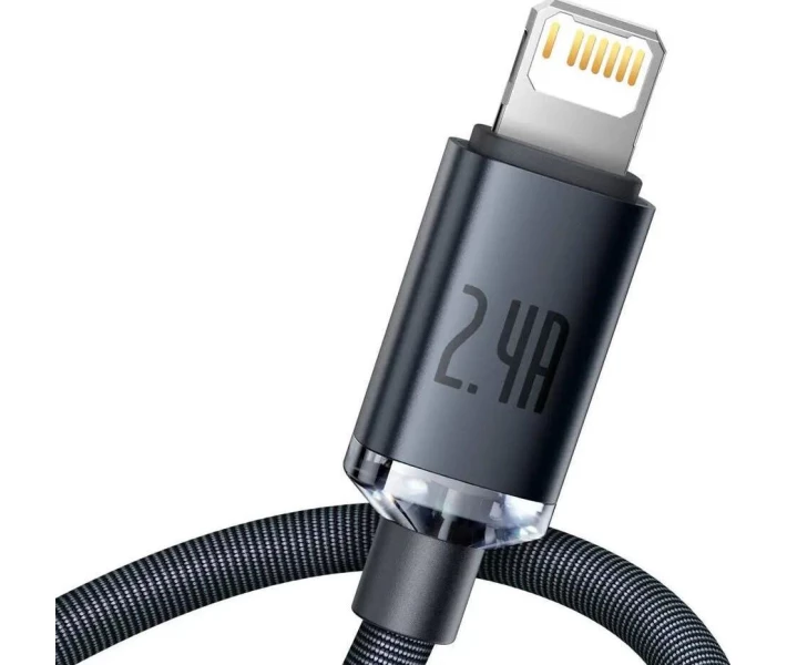 Фото - адаптер и кабель Кабель Baseus USB to Lightning 2.4A 1.2m (CAJY000001) черный