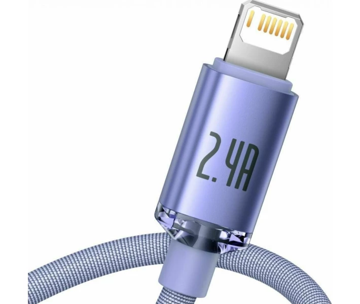 Фото - адаптер и кабель Кабель Baseus USB to Lightning 2.4A 1.2m (CAJY000005) фиолет