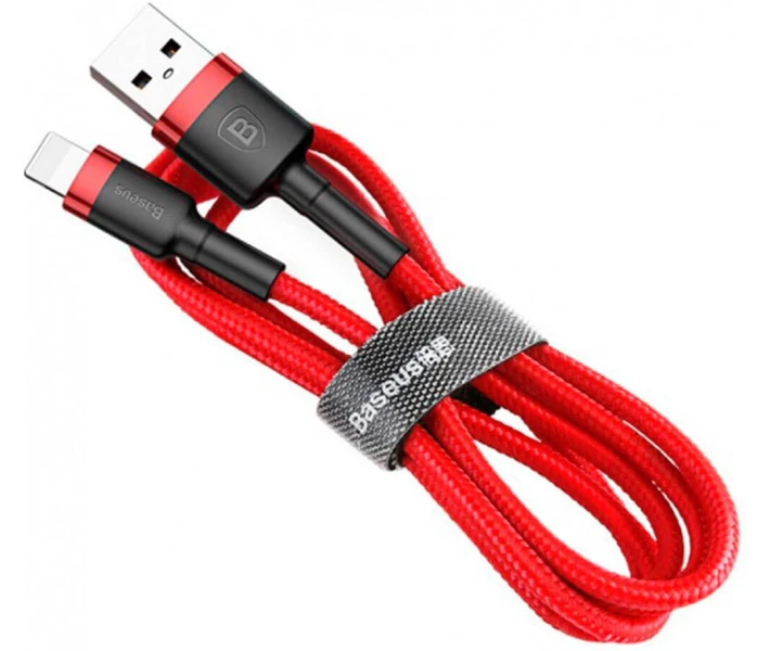 Фото - адаптер и кабель Кабель Baseus USB to Lightning 2.4A 1m (CALKLF-B09) красный