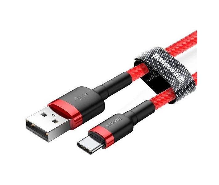 Фото - адаптер и кабель Кабель Baseus Cafule USB to Type-C 3A 1m (CATKLF-B09) красный