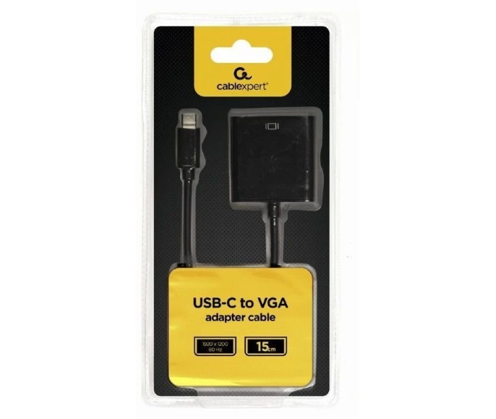 Фото - адаптер и кабель Адаптер-переходник USB Type-C на VGA / Full HD@60Hz (A-CM-VGAF-01)