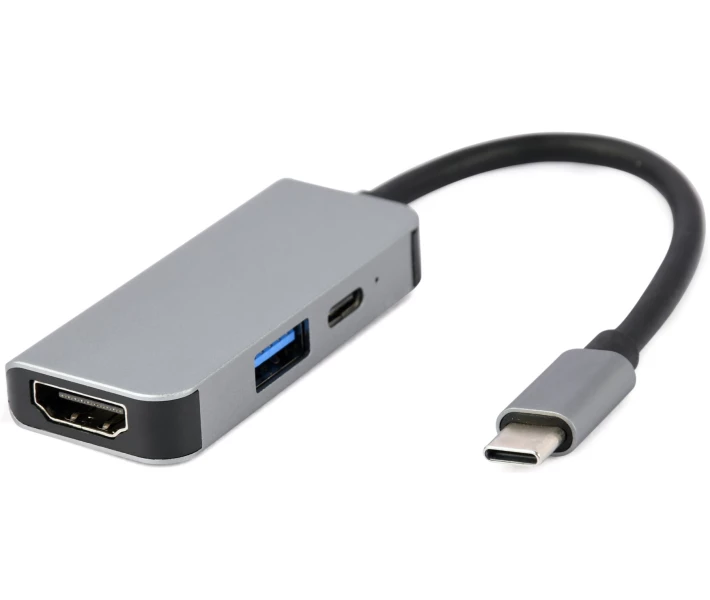 Фото - кардридер Док-станция Cablexpert USB-C Grey (A-CM-COMBO3-02)