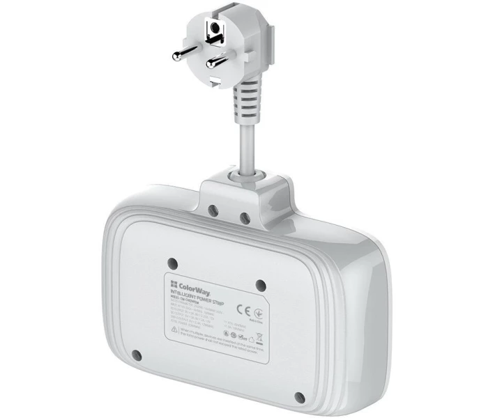 Фото - сетевой фильтр Сетевой фильтр-удлинитель СolorWay 2x220V/3xUSB-A/1xUSB-C white (CW-CHE24PDW)