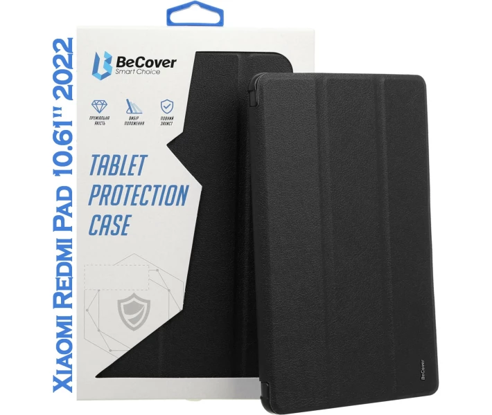 Фото - чехол Чехол-книжка BeCover Smart Case для Xiaomi Redmi Pad 10.61" 2022 Black (708722)