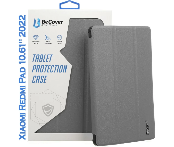 Фото - чехол Чехол-книжка BeCover Smart Case для Xiaomi Redmi Pad 10.61" 2022 Grey (708725)