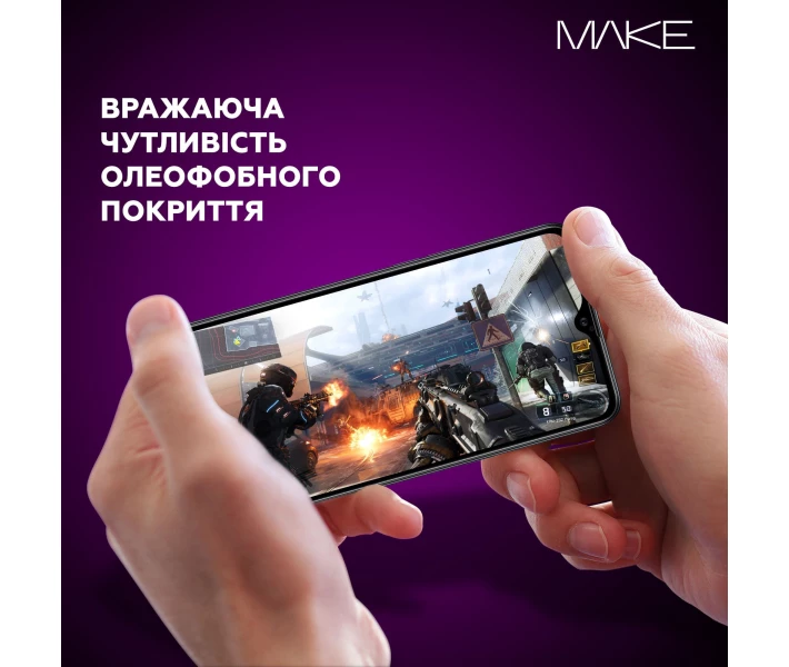 Фото - защитное стекло для смартфона Защитное стекло MakeFuture Xiaomi FC FG черное для Redmi Note 12