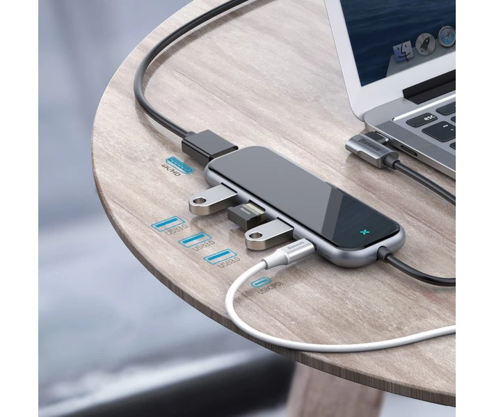 Фото - кардридер Док-станция Baseus Multi-functional Gray (CAHUB-BZ0G)