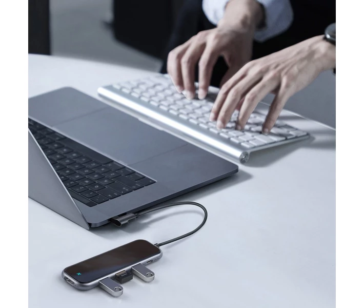 Фото - кардридер Док-станция Baseus Multi-functional Gray (CAHUB-BZ0G)