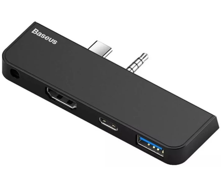Фото - кардридер Док-станция Baseus Multifunctional HUB Black (CAHUB-FT01)