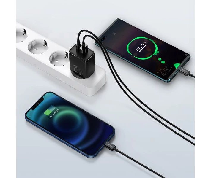 Фото - зарядное устройство для телефона и планшета Зарядное устройство Baseus 20W U+C QC (CCXJ-B01) черн.