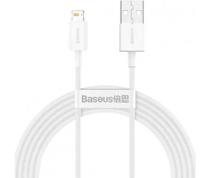 Фото - адаптер и кабель Кабель Baseus USB to Lightning 2.4A 2m (CALYS-C02) белый