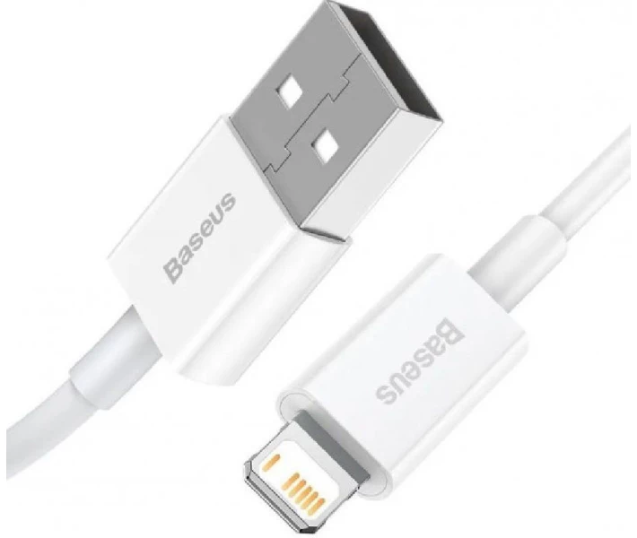 Фото - адаптер и кабель Кабель Baseus USB to Lightning 2.4A 2m (CALYS-C02) белый