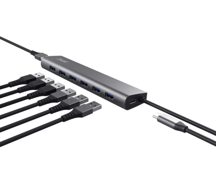 Фото - кардридер Концентратор USB3.2 Gen1 Trust Dalyx (24967)
