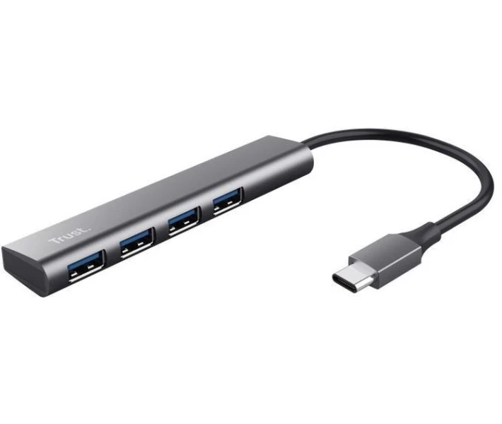 Фото - кардридер Концентратор USB3.2 Gen1/Type-C Trust Halyx Aluminium (24948)