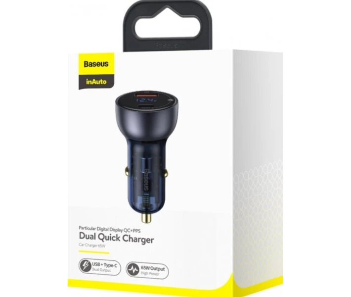 Фото - зарядное устройство для телефона и планшета АЗУ Baseus Particular Digital QC+PPS,Dark Gray(CCKX-C0G) синий