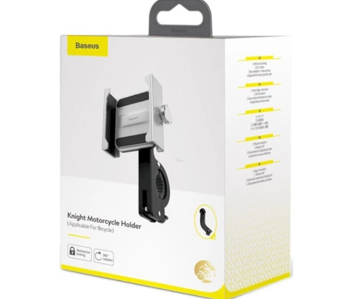 Фото - автомобильный держатель Держатель Baseus Knight Motorcycle holder Silver