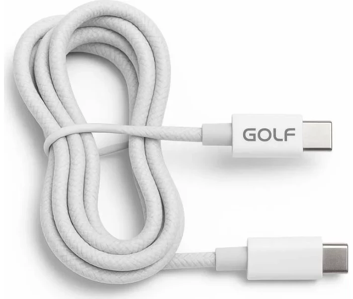 Фото - адаптер и кабель Кабель Golf Type-C/Type-C 65W 1m (GC-119P) белый