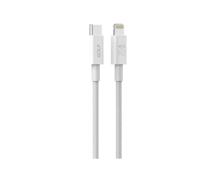 Фото - адаптер и кабель Кабель Golf Type-C/Lightning 20W (GC-119i) белый