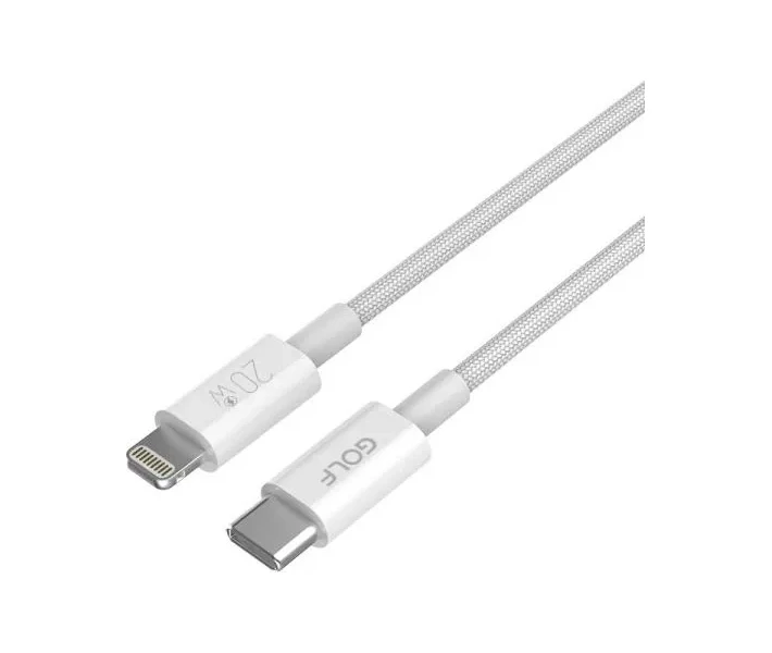 Фото - адаптер и кабель Кабель Golf Type-C/Lightning 20W (GC-119i) белый