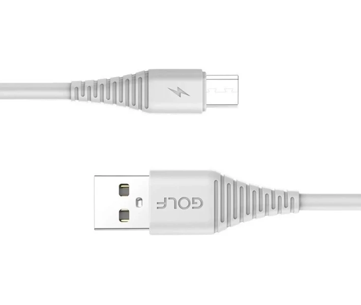 Фото - адаптер и кабель Кабель Golf USB/to MicroUS 3A (GC-64M) белый