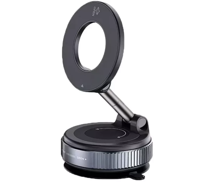 Фото - автомобильный держатель Автодержатель HAIKANG X-68 Vacuum Suction Magnetic Bracket черный