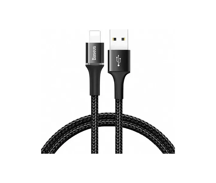 Фото - адаптер и кабель Baseus Halo USB For Type-C 2A 2M Black (CATGH-C01)